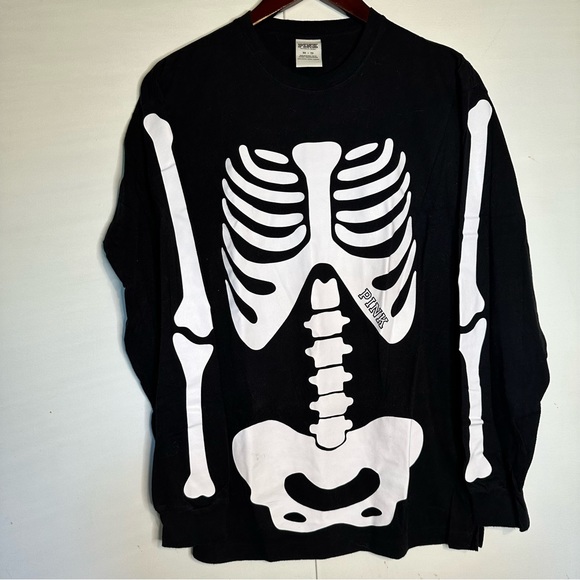 VS Pink Skeleton Long Sleeve - Picture 1 of 5